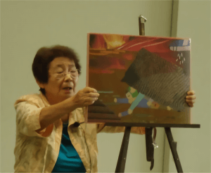 古谷さんの紙芝居「東京大空襲の体験」